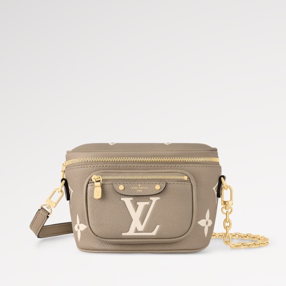 Brand new Louis Vuitton mini bumbag in bicolor monogram empreinte leather. - Picture 4 of 16